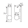 Falcon 912L 19 Series - Classroom Function Trim - Medium Duty Exit Devices Trim, Less Cylinder