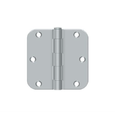 Orca Hardware 3-1/2" x 3-1/2" x 5/8" Radius Corner Plain Bearing Residential Hinge