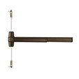 Von Duprin Grade 1 Concealed Vertical Rod Exit Bar, Wide Stile Pushpad, 36" Device, 80" to 100" Door Height, Nightlatch Function, Escutcheon Pull, Hex Key Dogging