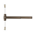 Von Duprin Grade 1 Concealed Vertical Rod Exit Bar, Wide Stile Pushpad, 36" Device, 80" to 100" Door Height, Nightlatch Function, Escutcheon Pull, Hex Key Dogging