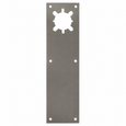 Don-Jo CFL-71 Push Plate with 2-1/8" Cylindrical Lock Hole Prep, 4" x 16" Polished Stainless Steel
