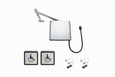 Norton Rixson 4500 Series Low Energy Door Operator with RF Square Switch and WiFi Interface