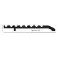 NGP 325 1/2" Half Saddle Threshold, Wide, Milled Aluminum