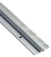 NGP 600A 1/2" Nylon Brush Seal, Satin Aluminum Clear Anodized