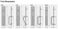 Copy of Precision Hardware Inc (PHI) 1700 Series - Dummy Pull Function - Trim for 2000 Series Exit Devices