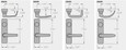 Precision Hardware Inc (PHI) 4900 Series - 2901 Narrow Stile Exit Only Function, Cover Plate - Lever Trim for 2000 Series Exit Devices
