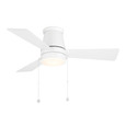 WAC Hug 42" 3-Blade Indoor/Outdoor Flush Mount Ceiling Fan with Selectable LED Light