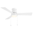 WAC Hug 52" 3-Blade Indoor/Outdoor Flush Mount Ceiling Fan with Selectable LED Light