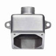 Crouse-Hinds ARE23 Eaton series ARE back box, 20A/30A, One hub, Cast aluminum, 3/4"