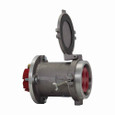 Crouse-Hinds AR20412 S22 Eaton series Arktite AR receptacle with mechanical lug, 200A, Four-wire, four-pole, 50-400 Hz, Style 1, Copper-free aluminum, Spring door, Reversed contacts, Crimp/solder, 600 Vac/250 Vdc, 0.75"