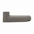 Crouse-Hinds BLB10 SA Eaton series Condulet B mogul conduit body, Copper-free aluminum, LB shape, 4"