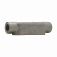 Crouse-Hinds C18 Eaton series Condulet Form 8 conduit outlet body, Feraloy iron alloy, C shape, 1/2"