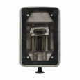 Crouse-Hinds DS128 Eaton series DS raintight snap switch cover, Cast aluminum, Single-gang, Gasket, For standard operation; marked ON-OFF handle, For general use snap switches