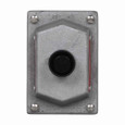 Crouse-Hinds DSD920 Eaton series DSD front operated pushbutton cover and device sub-assembly, 10A, Black, Feraloy iron alloy, 2 circuits universal, A, B, 1 button, Factory sealed, 600 Vac