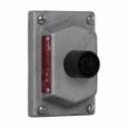 Crouse-Hinds DSD918 Eaton series DSD front operated pushbutton cover and device sub-assembly, 10A, Black, Feraloy iron alloy, 1 circuit universal, 1 button, 600 Vac