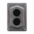 Crouse-Hinds DSD922 SA Eaton series DSD front operated pushbutton cover and device sub-assembly, 10A, Green/red, Copper-free aluminum, 2 circuits start-stop, 2 buttons, Factory sealed, 600 Vac