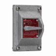 Crouse-Hinds DSD934 Eaton series DSD snap switch cover and device sub-assembly, 20A, 2-pole, Feraloy iron alloy, 120/277 Vac