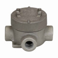 Crouse-Hinds EAJX26 Eaton series Condulet EAJ conduit outlet box with cover, 3-3/16" cover opening diameter, Feraloy iron alloy, X shape, 3/4" Crouse-Hinds EAJX26 Eaton series Condulet EAJ conduit outlet box with cover, 3-3/16" cover opening diameter, Feraloy iron alloy, X shape, 3/4"