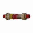 Crouse-Hinds ECGJH110 Eaton series ECGJH coupling, 10" flexible length, Male connections both ends, Forged brass, 1/2" trade size