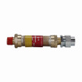 Crouse-Hinds ECLK1021 Eaton series ECLK coupling, 21" flexible length, Male connection one end, female connection one end, Stainless steel, 4" trade size