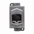 Crouse-Hinds EFSC21273 SA Eaton series EFS selector switch control station, With selector switch, With two 3/4" hubs, Copper-free aluminum, Single-gang, 3, Through feed, Three-position, two-circuit, 3/4", 600 Vac Crouse-Hinds EFSC21273 SA Eaton series EFS selector switch control station, With selector switch, With two 3/4" hubs, Copper-free aluminum, Single-gang, 3, Through feed, Three-position, two-circuit, 3/4", 600 Vac