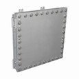 Crouse-Hinds EJB161606 MP S598 Eaton series EJB junction box, 16" x 16" x 6", With hinge, Copper-free aluminum, Mounting plate kit, hinges mounted on left side, Style C