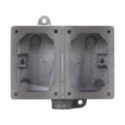 Crouse-Hinds EDS372 Eaton series FlexStation EDS back box, Feraloy iron alloy, Two-gang, Dead end, 1"