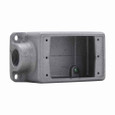 Crouse-Hinds FDLA2 Eaton series Condulet FDL device box, Deep, Feraloy iron alloy, Single-gang, A shape, Back feed, 3/4"