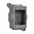 Crouse-Hinds FS019 Eaton series Condulet FS blank device box, Feraloy iron alloy, Single-gang