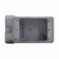 Crouse-Hinds FDD2 SA Eaton series Condulet FD device box, Deep, Copper-free aluminum, Single-gang, D shape, 3/4"