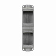 Crouse-Hinds FSC27 Eaton series Condulet FS device box, Shallow, Feraloy iron alloy, Two-gang, tandem, C shape, 3/4"