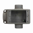 Crouse-Hinds FST2 SA Eaton series Condulet FS device box, Shallow, Copper-free aluminum, Single-gang, T shape, 3/4"