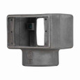 Crouse-Hinds FSE612 Eaton series FSE receptacle body, Double face, Copper-free aluminum, 2" integral hub for pole mounting