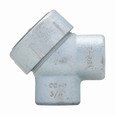Crouse-Hinds LBY45 SA Eaton series Condulet LBY service entrance elbow, Rigid/IMC, Copper-free aluminum, 90°, 1-1/4"