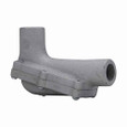 Crouse-Hinds LBH20 Eaton series Condulet LBH conduit outlet body with cover, Feraloy iron alloy, 3/4"