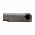 Crouse-Hinds LR67 Eaton series Condulet Form 7 conduit outlet body, Feraloy iron alloy, LR shape, 2"