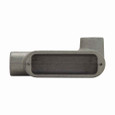 Crouse-Hinds LR448 Eaton series Condulet Form 8 conduit outlet body, Feraloy iron alloy, LR shape, 1-1/4"