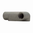 Crouse-Hinds LR107 Eaton series Condulet Form 7 conduit outlet body, Feraloy iron alloy, LR shape, 4"