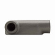 Crouse-Hinds LL57 Eaton series Condulet Form 7 conduit outlet body, Feraloy iron alloy, LL shape, 1-1/2"