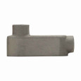 Crouse-Hinds LB59 Eaton series Condulet Mark 9 conduit outlet body, Copper-free aluminum, LB shape, 1-1/2"