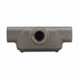 Crouse-Hinds T37 CG Eaton series Condulet Form 7 SnapPack conduit outlet body, gasket and cover, Feraloy iron alloy, T shape, 1"
