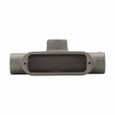 Crouse-Hinds T58 Eaton series Condulet Form 8 conduit outlet body, Feraloy iron alloy, T shape, 1-1/2"
