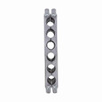 Crouse-Hinds TWB4036 Eaton series Thru-Wall Barrier TWB sealing block assembly, Elastomeric, 4 frame spaces required, 3 openings in block, Opening size range: 1.750-2.000"