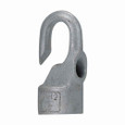 Crouse-Hinds UNH1 Eaton series UNH flexible fixture hanger, Female, 125 lb, 1/2" luminaire stem size, Malleable iron, Pendant mount