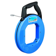 Ideal Industries 60' Blued-Steel Fish Tape with Formed Hook and Tuff-Grip Pro Case