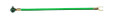 IDEAL Industries 30-3184 Stranded Wire Grounding Tail, 12 AWG Stranded, 8" Tail w/#10 Fork, #10 Ring & Ground Screw, Bag of 25