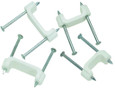 IDEAL Industries BPS2B-JR Plastic Insulated Cable Staples, 1/2", 400/Jar