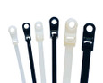 IDEAL Industries IT1_5IMH-C0 Cable Tie, Mounting Head, 6", 30 lb., UV Black, 100/Bag