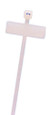 IDEAL Industries IT2SID-C Cable Tie, Identification, 8", 50 lb., Natural, 100/Bag