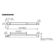 Von Duprin 7547-3ft 75 Series 3 ft Narrow Stile Grade 1 Concealed Vertical Rod Exit Device
